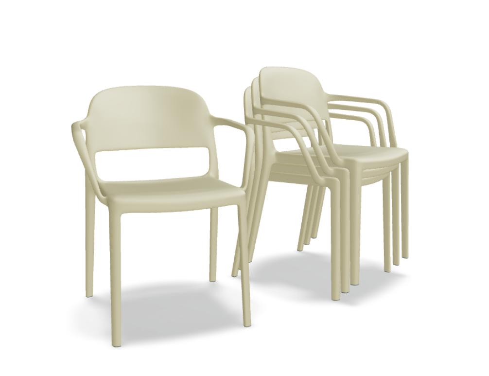 Blendy BND02 - Stuhl in Gelb präsentiert im Onlineshop von KAQTU Design AG. Gartenstuhl ist von Mdd