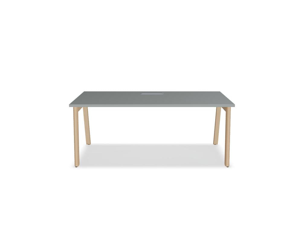 Ogi B BOB050 - Schreibtisch in Weiss Pastell präsentiert im Onlineshop von KAQTU Design AG. Schreibtisch ist von Mdd
