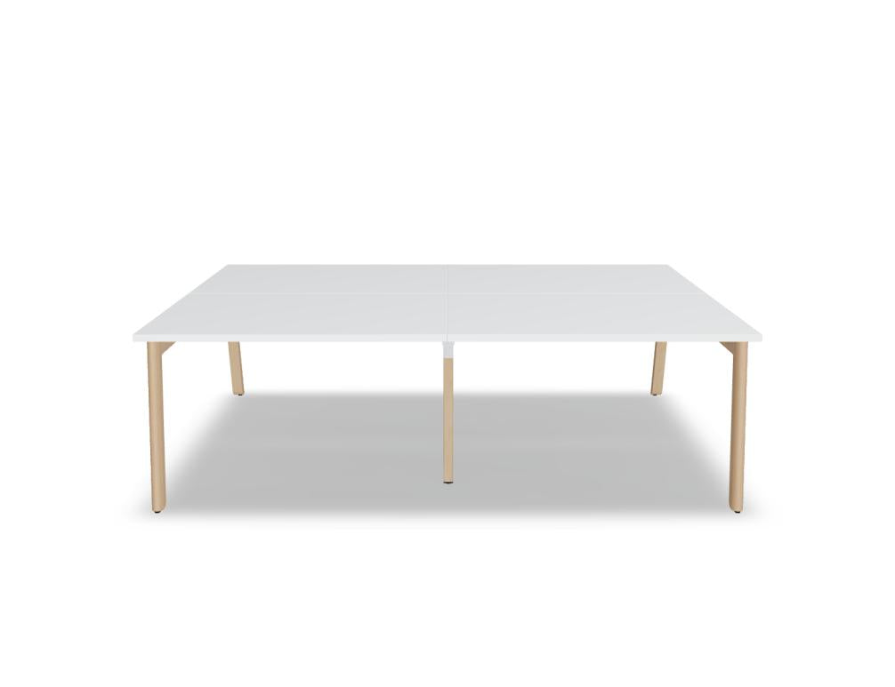 Ogi B Bench BOB320E2 - Doppelschreibtisch in Weiss Pastell präsentiert im Onlineshop von KAQTU Design AG. Schreibtisch ist von Mdd