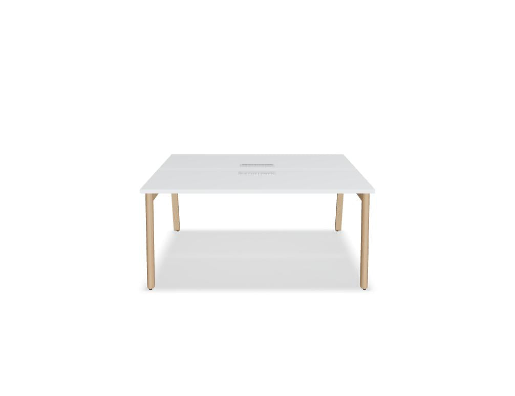 Ogi B Bench BOB460 - Doppelschreibtisch in Weiss Pastell präsentiert im Onlineshop von KAQTU Design AG. Schreibtisch ist von Mdd