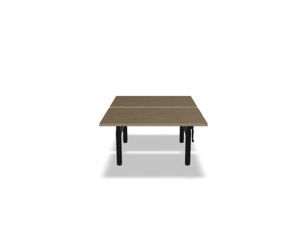 Ogi Drive Bench BOC20 - Doppelschreibtisch mit manueller Höhenverstellung in präsentiert im Onlineshop von KAQTU Design AG. Schreibtisch ist von Mdd