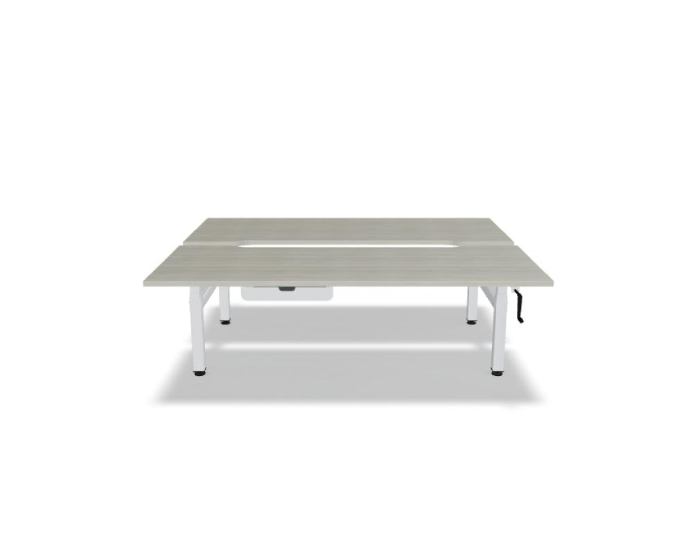 Ogi Drive Bench BOC60 - Doppelschreibtisch mit manueller Höhenverstellung in präsentiert im Onlineshop von KAQTU Design AG. Schreibtisch ist von Mdd