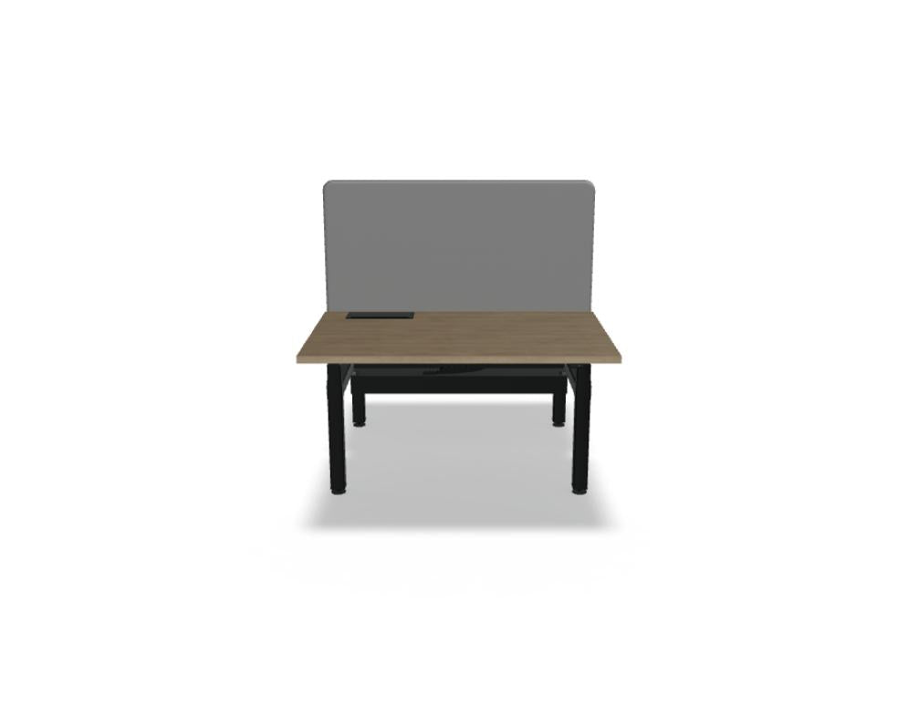 Ogi Drive Bench mit einer gemeinsamen Kabelschiene BOD712 - Doppelschreibtisch elektrisch höhenverstellbar, zweimotoriges Gestell in Honigeiche präsentiert im Onlineshop von KAQTU Design AG. Schreibtisch ist von Mdd