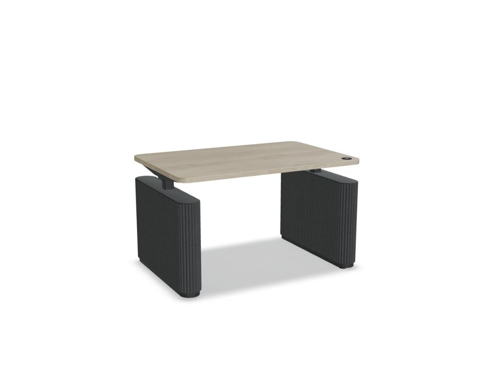 Ogi Drive BODF52 - elektrisch höhenverstellbarer Schreibtisch mit Fußelementen aus Filz in Anthrazit präsentiert im Onlineshop von KAQTU Design AG. Schreibtisch ist von Mdd