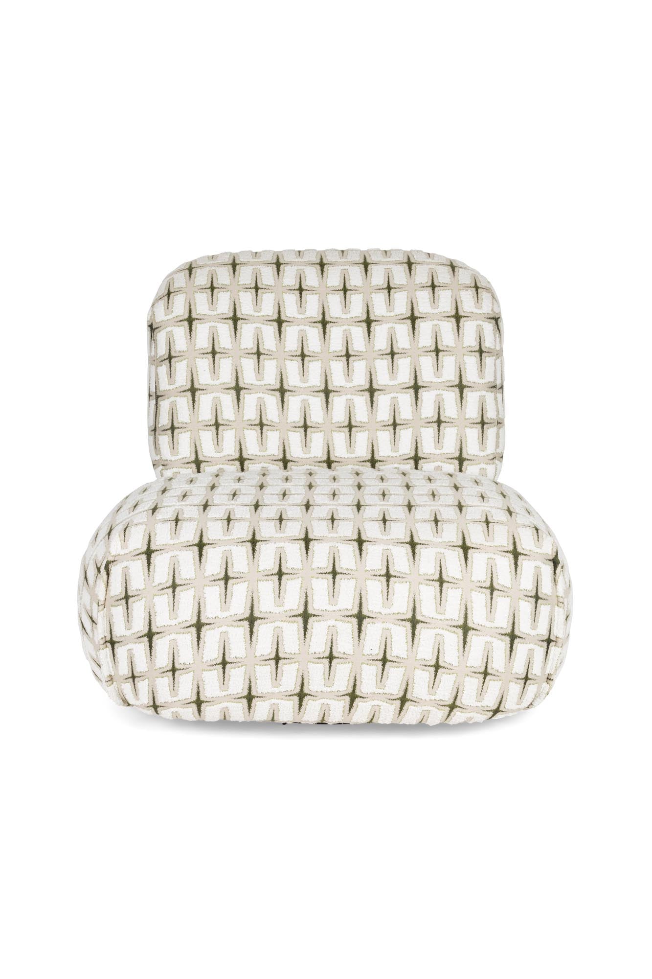 Entdecken Sie den stilvollen Lounge Stuhl Ritz Beige Green von Bold Monkey – die perfekte Kombination aus Eleganz und Komfort für Ihr Zuhause.