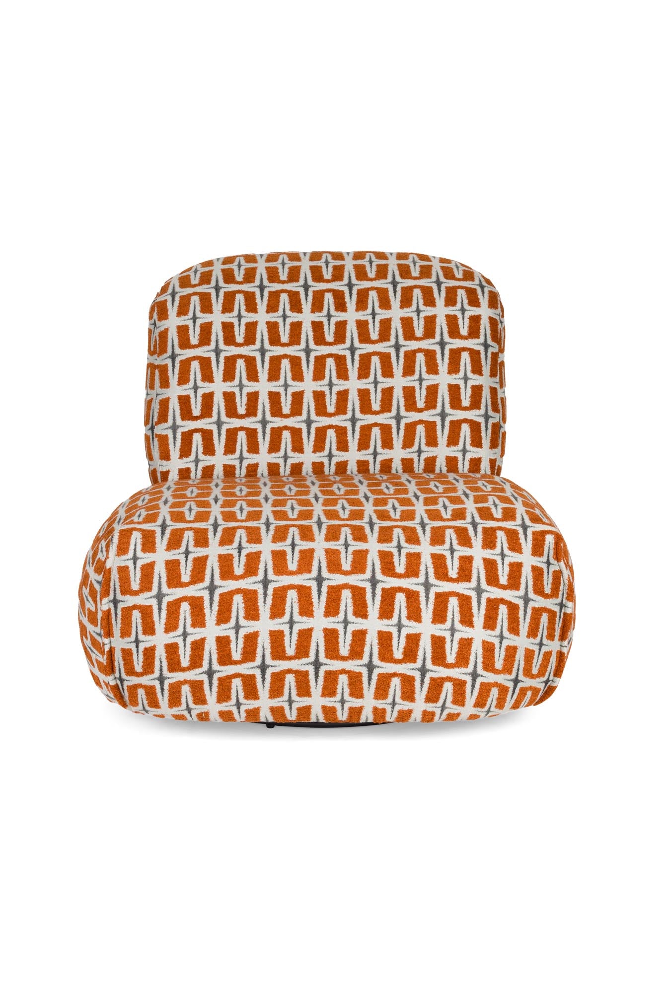 Stylischer Lounge Stuhl Ritz in Beige und Burned Orange von Bold Monkey. Ideal für jeden Raum, vereint Komfort und modernes Design.