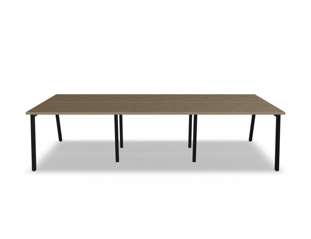 Ogi M Bench BOM50 - Doppelschreibtisch in Honigeiche präsentiert im Onlineshop von KAQTU Design AG. Schreibtisch ist von Mdd