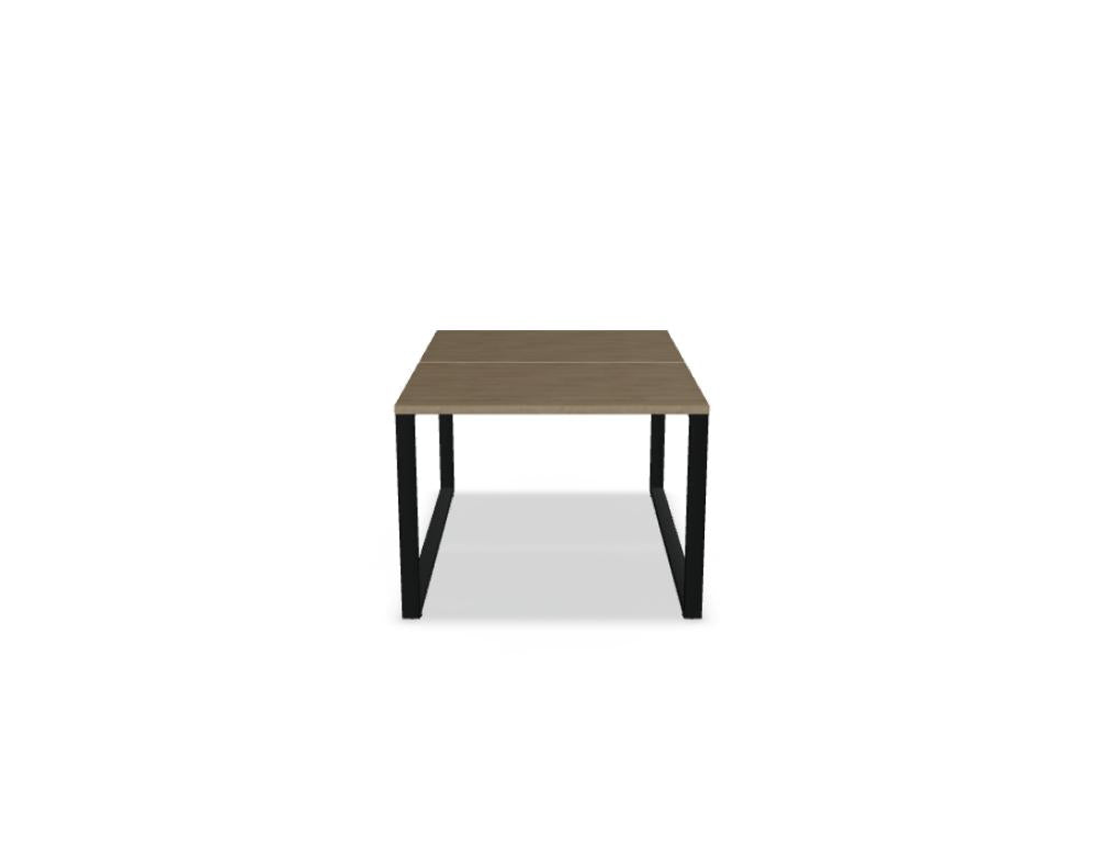 Ogi Q Bench BOQ40 - Doppelschreibtisch in Honigeiche präsentiert im Onlineshop von KAQTU Design AG. Schreibtisch ist von Mdd