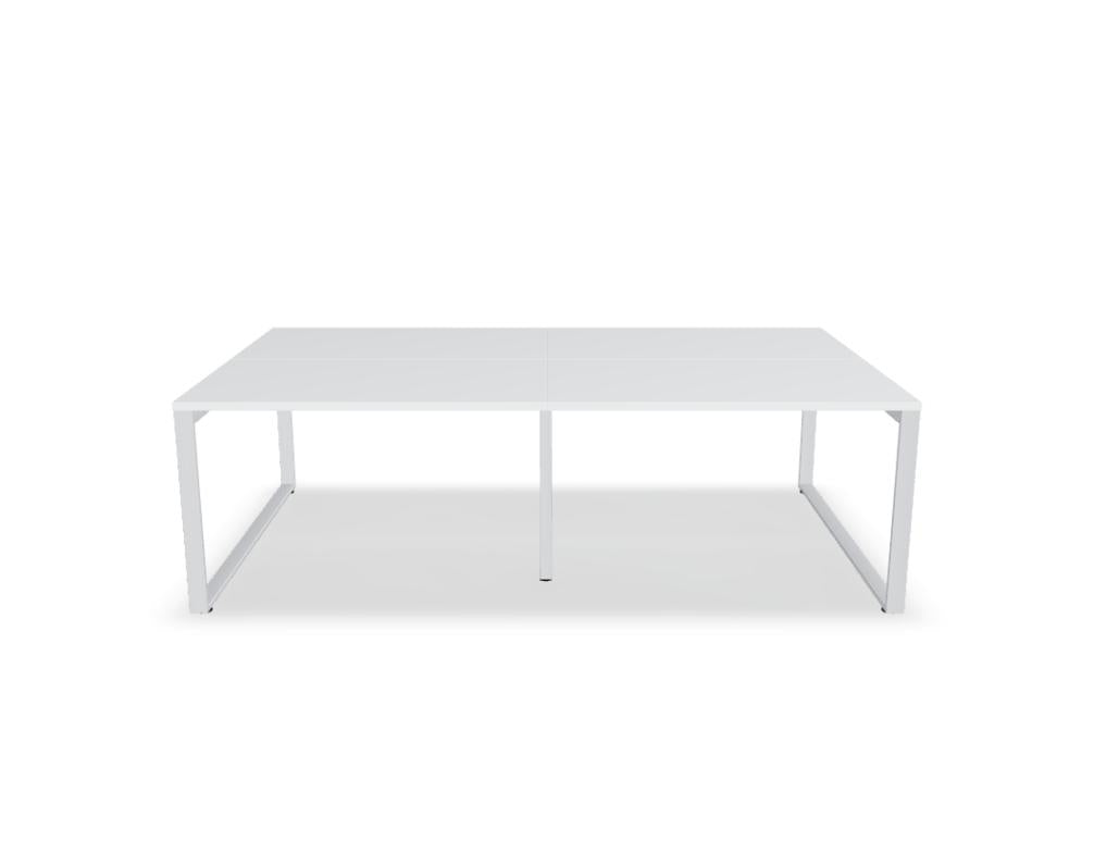 Ogi Q Bench BOQ42E2 - Doppelschreibtisch in Honigeiche präsentiert im Onlineshop von KAQTU Design AG. Schreibtisch ist von Mdd