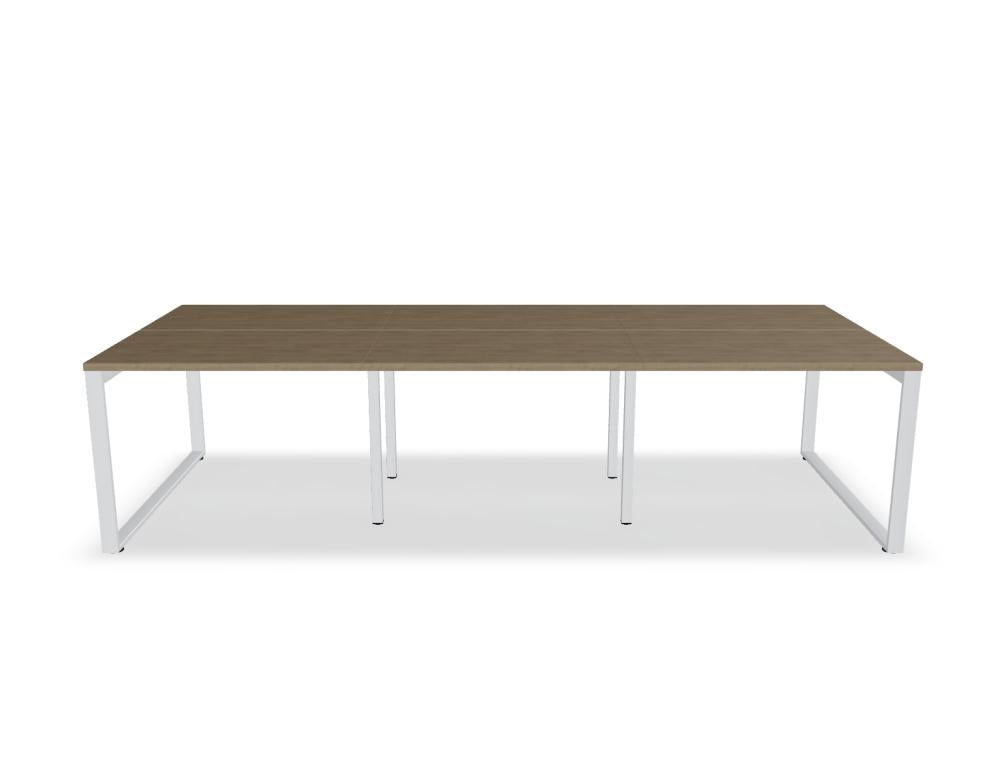 Ogi Q Bench BOQ50E3 - Doppelschreibtisch in Honigeiche präsentiert im Onlineshop von KAQTU Design AG. Schreibtisch ist von Mdd