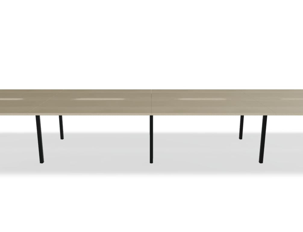 Ogi Y Bench BOY33E4 - Doppelschreibtisch in Honigeiche präsentiert im Onlineshop von KAQTU Design AG. Schreibtisch ist von Mdd