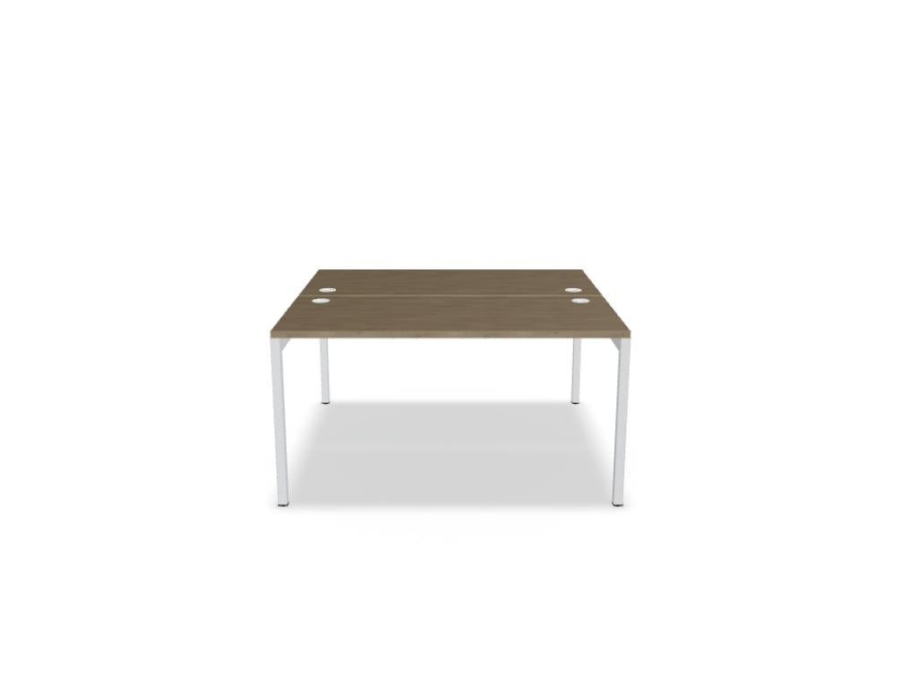 Ogi Y Bench BOY44 - Doppelschreibtisch in Honigeiche präsentiert im Onlineshop von KAQTU Design AG. Schreibtisch ist von Mdd