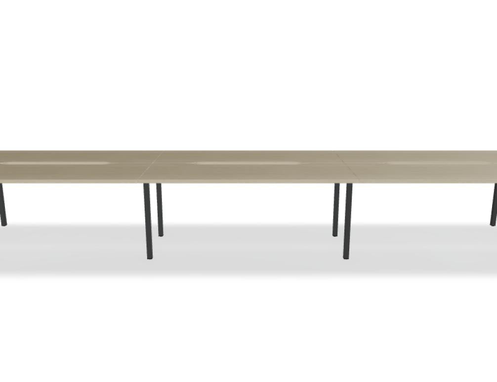 Ogi Y Bench BOY56E3 - Doppelschreibtisch in Honigeiche präsentiert im Onlineshop von KAQTU Design AG. Schreibtisch ist von Mdd