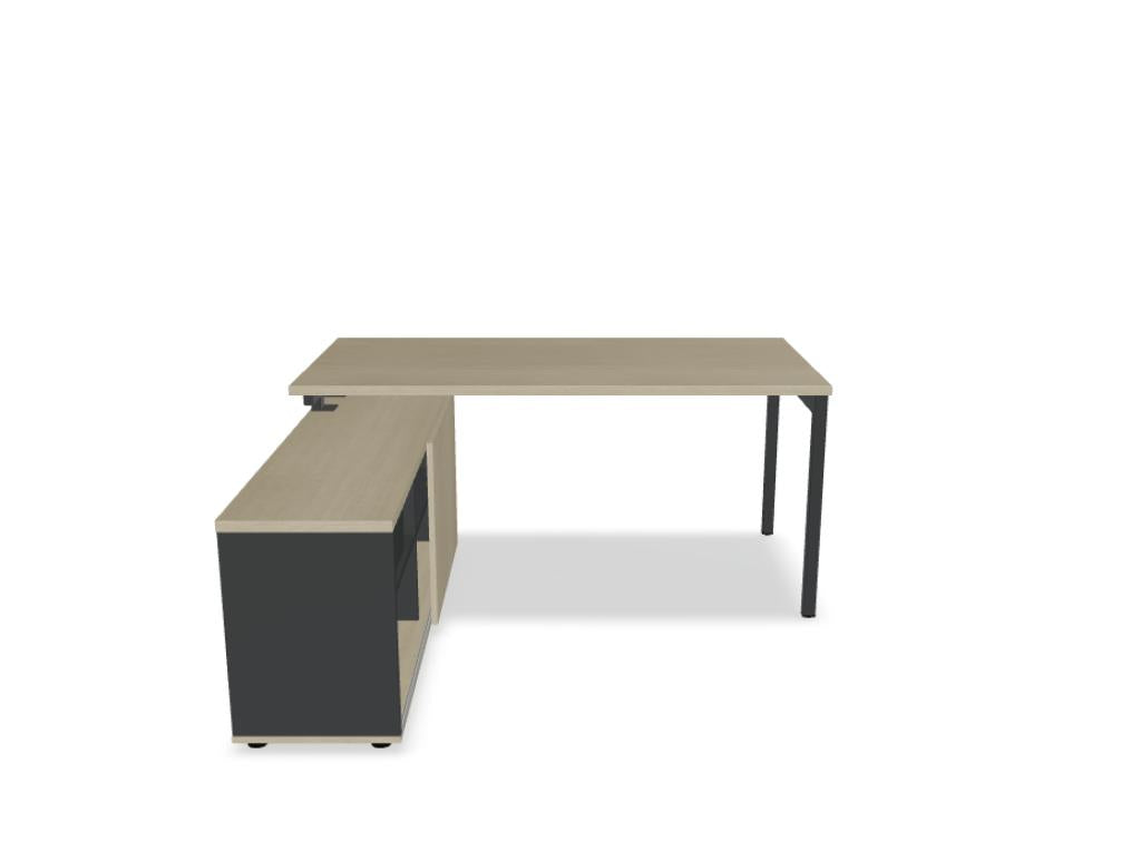 Ogi Y BOYL20 - Schreibtisch mit Schrank in präsentiert im Onlineshop von KAQTU Design AG. Schreibtisch ist von Mdd