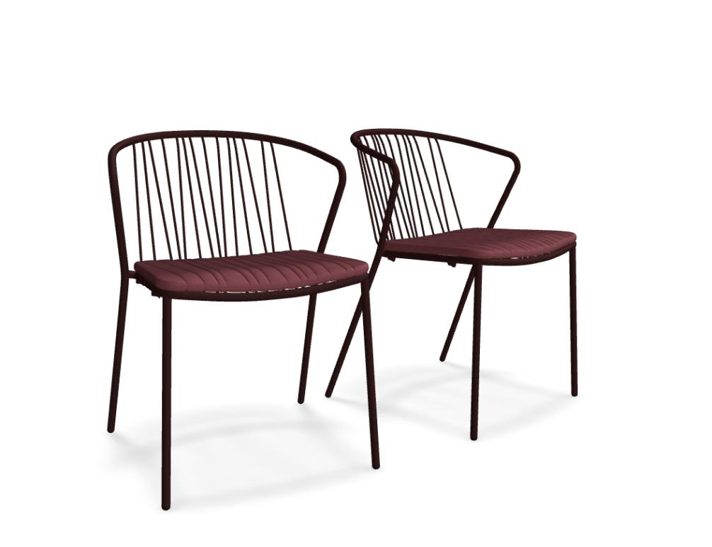 Bris BRS02 - Stuhl, Set von 2 Stück in Blau präsentiert im Onlineshop von KAQTU Design AG. Gartenstuhl ist von Mdd