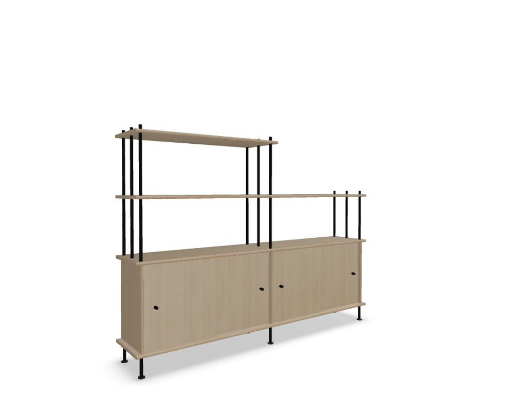 Bava BV20P21 - Holz-Halbregal in Eiche Natur präsentiert im Onlineshop von KAQTU Design AG. Standregal ist von Tamo