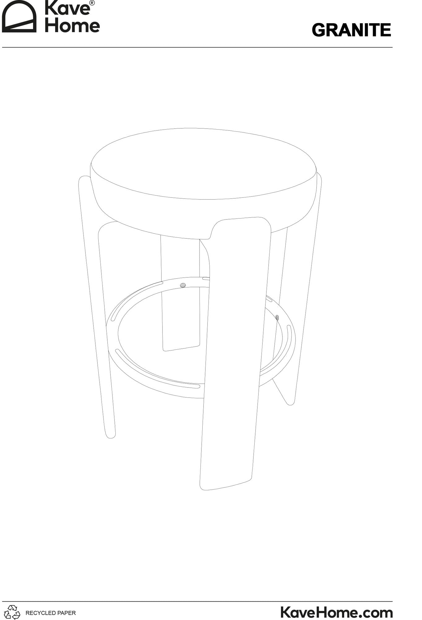 Entdecken Sie den Hocker Granite von Kave Home: Stilvolle Chenille trifft auf nachhaltiges Eschenholz. Perfekt für jeden Raum und höchsten Komfort.