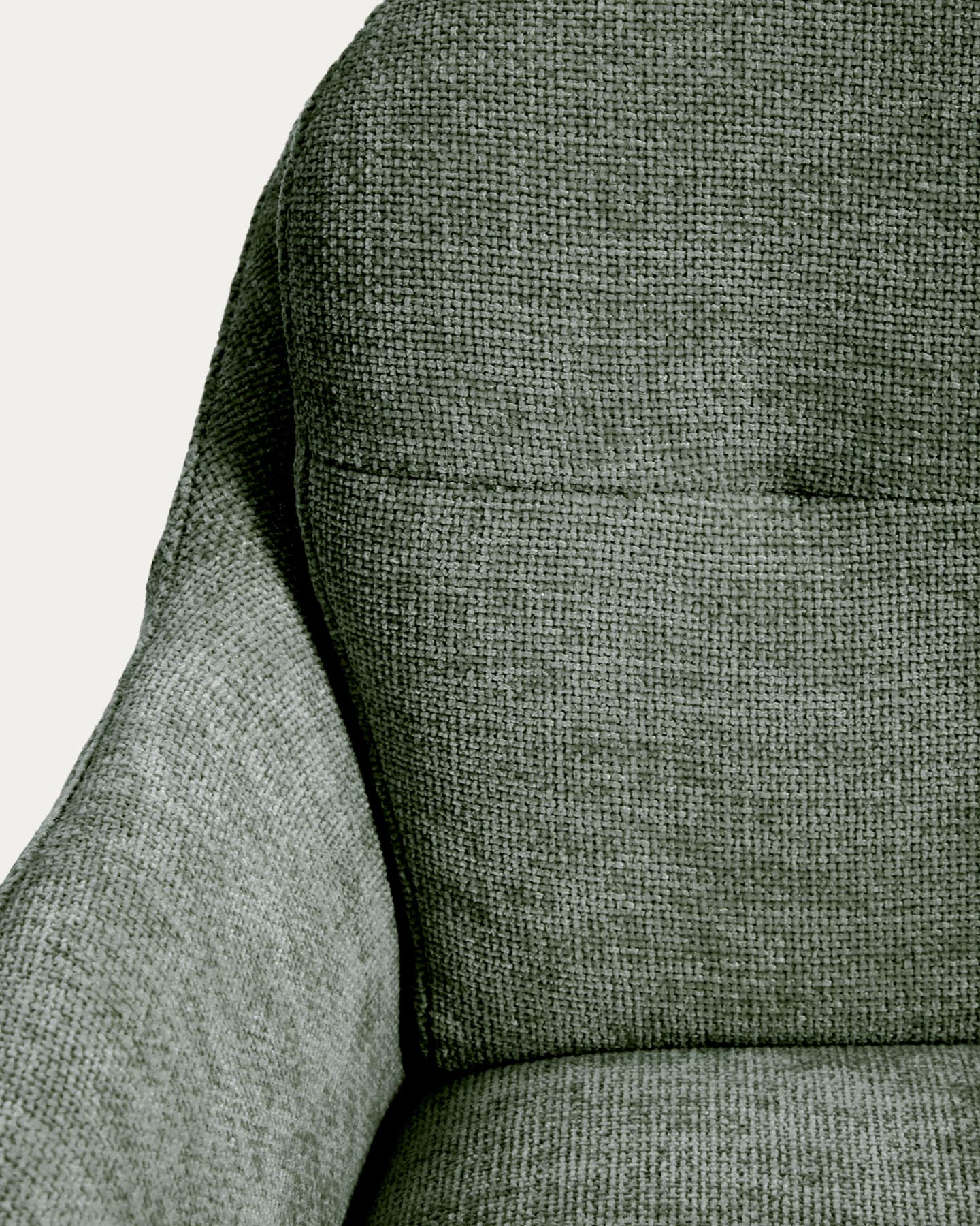 Drehhocker Lexa mit grüner Chenille und Stahlbeinen mit grünem Finish in Grün präsentiert im Onlineshop von KAQTU Design AG. Barhocker ist von Kave Home