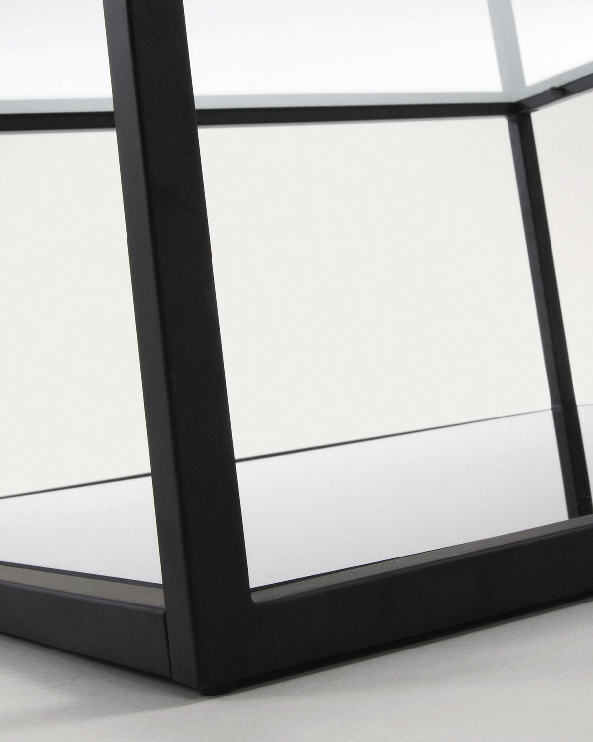 Blackhill rechteckiger Couchtisch 110 x 60 cm schwarz in Schwarz, Transparent präsentiert im Onlineshop von KAQTU Design AG. Couchtisch ist von Kave Home