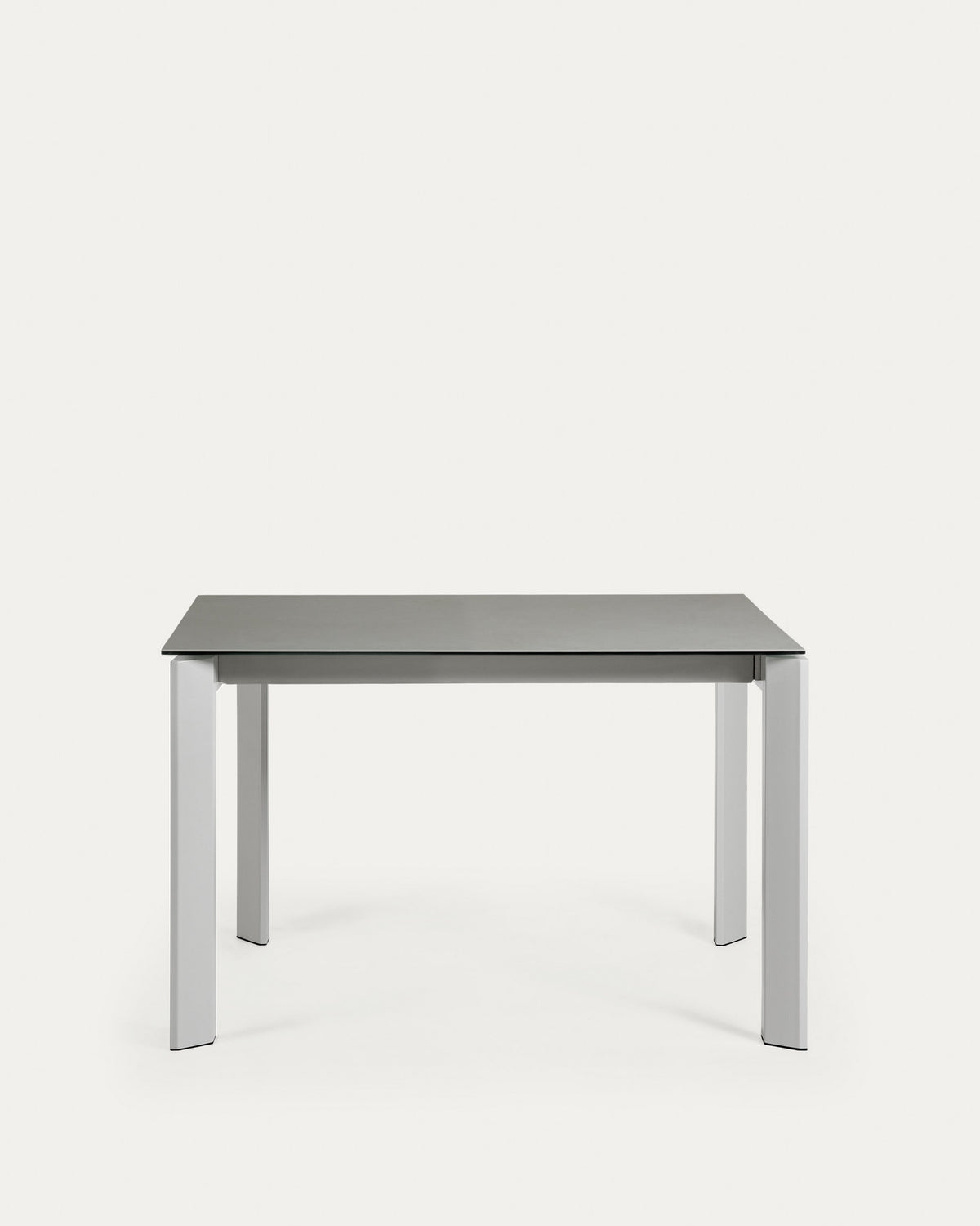 Axis Ausziehtisch Feinsteinzeug mit Hydra Plomo Finish und Stahlbeine grau 120 (180) cm in Grau präsentiert im Onlineshop von KAQTU Design AG. Esstisch ist von Kave Home