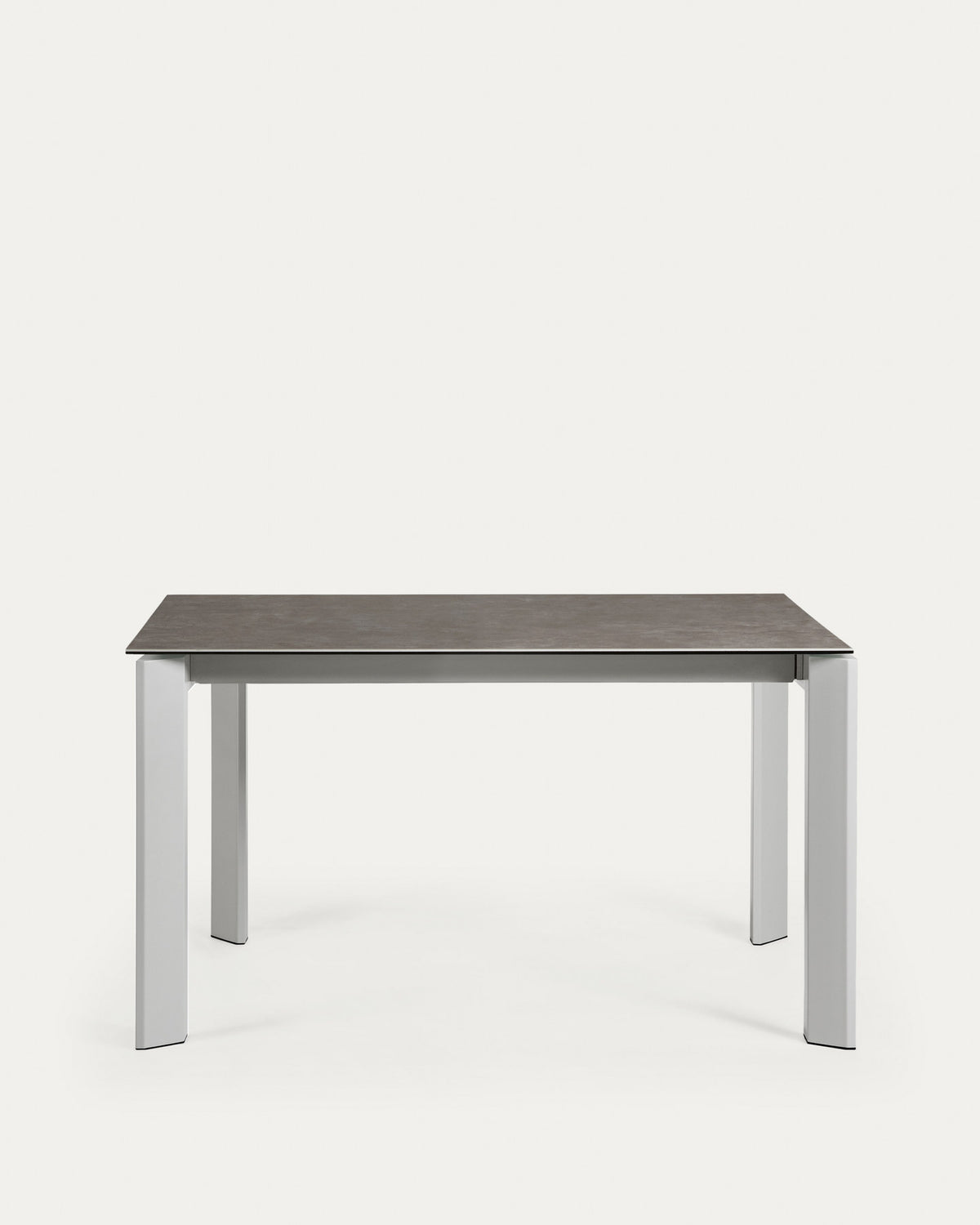 Axis Ausziehtisch Feinsteinzeug Vulcano Ceniza Finish Stahlbeine in Grau 140 (200) cm in Grau präsentiert im Onlineshop von KAQTU Design AG. Esstisch ist von Kave Home