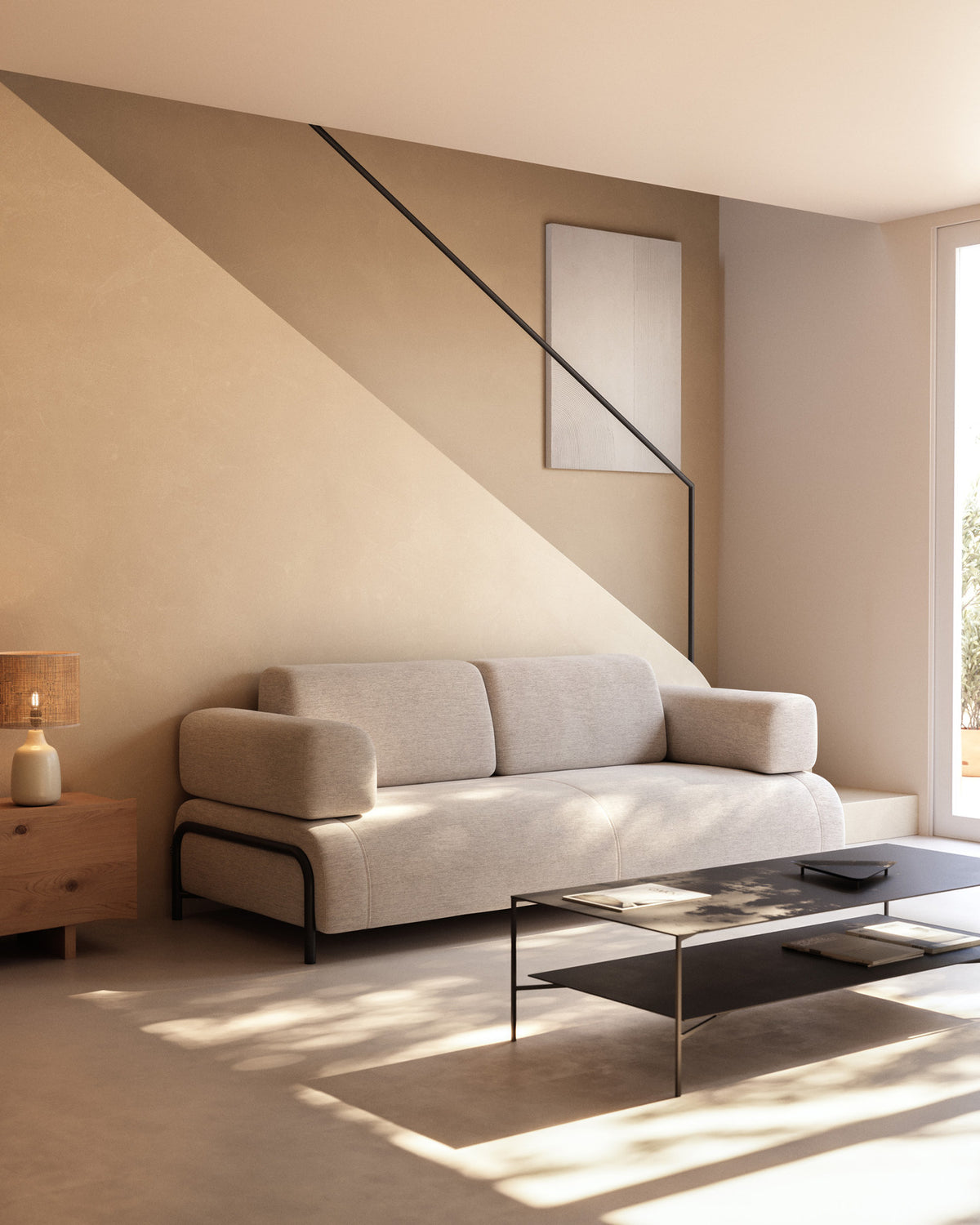 Azisi Couchtisch 140 x 60 cm in Schwarz präsentiert im Onlineshop von KAQTU Design AG. Couchtisch ist von Kave Home