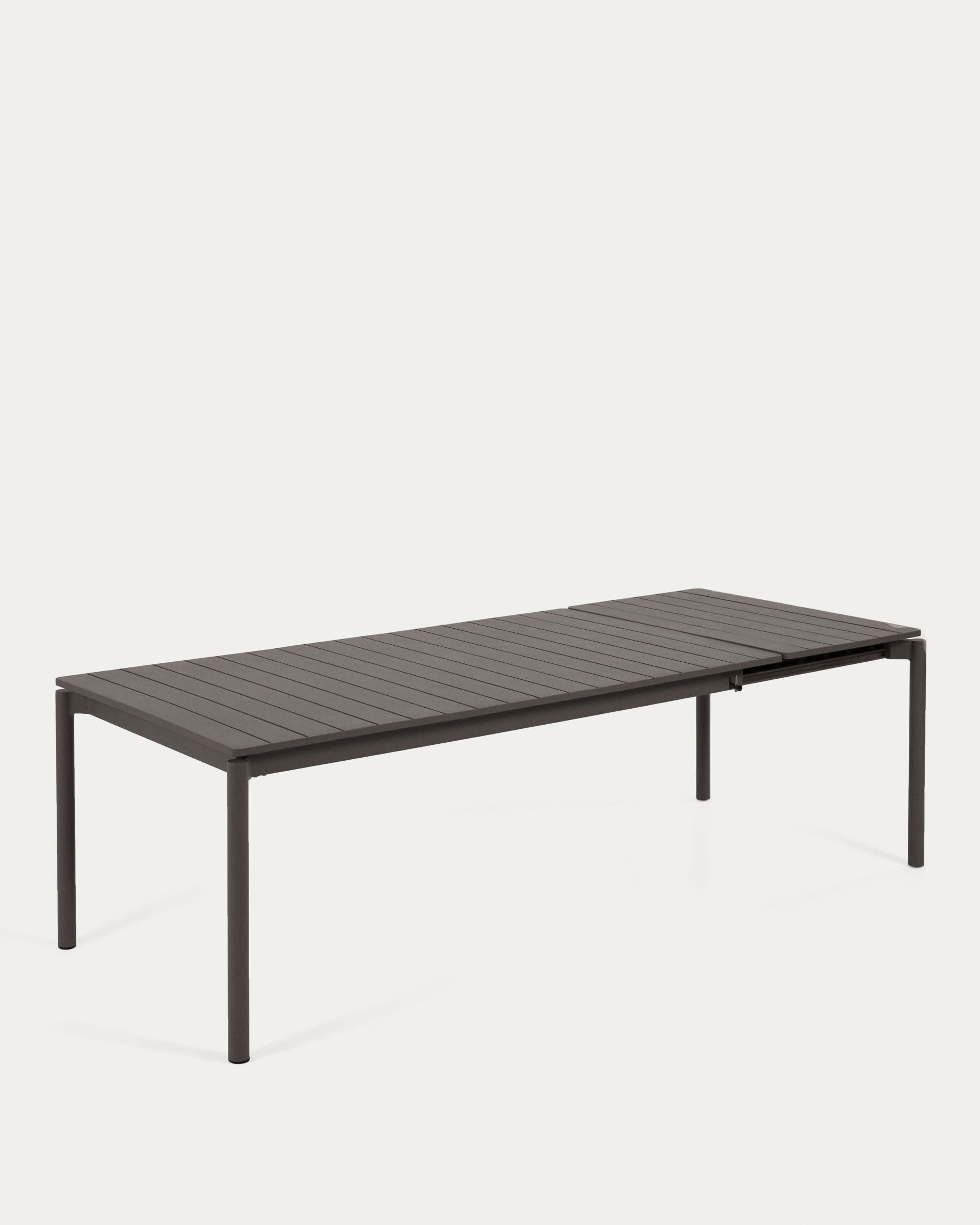Zaltana Outdoor-Tisch, Aluminium, matt dunkelgrau, ausziehbar 180-240 cm, modern und ideal für elegante Aussenbereiche.
