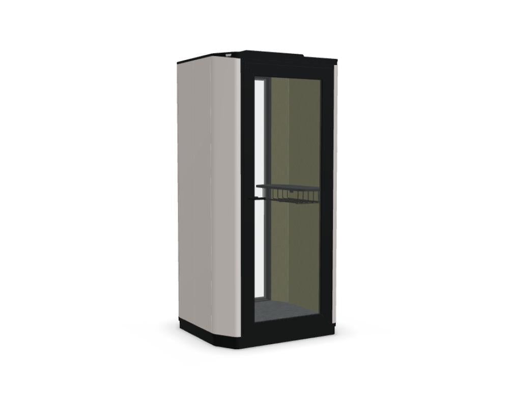 Coda CD01 - Ein-Personen-Akustikkabine in Anthrazit präsentiert im Onlineshop von KAQTU Design AG. Telefonkabine ist von Mdd