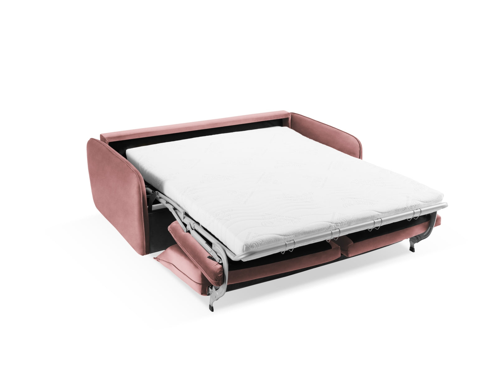 Entdecken Sie das elegante Vienna Velour Sofa mit Schlaffunktion von Cosmopolitan Design – perfekt für stilvolle Wohnräume und Gästeübernachtungen.