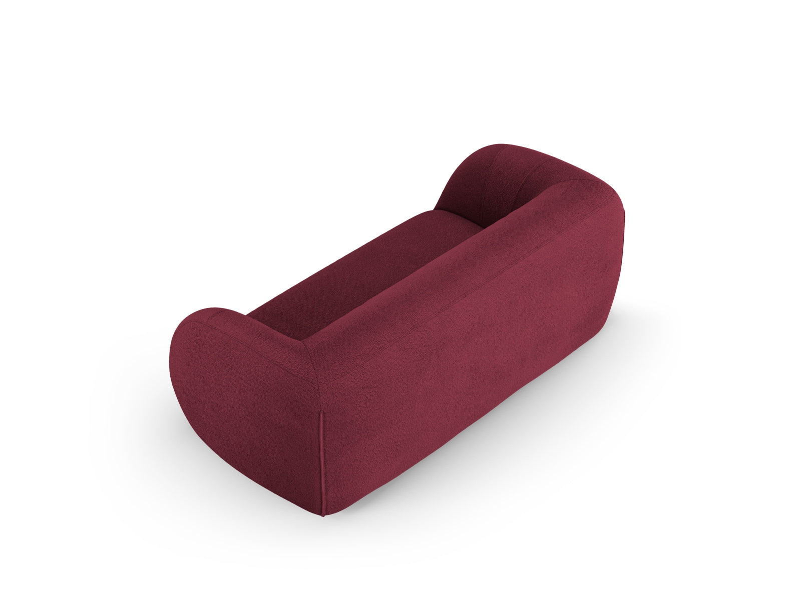Erleben Sie das stilvolle Essen Boucle Sofa 2 Sitzer von Cosmopolitan Design. Ideal für Ihr modernes Wohnzimmer, vereint es Komfort und Eleganz.