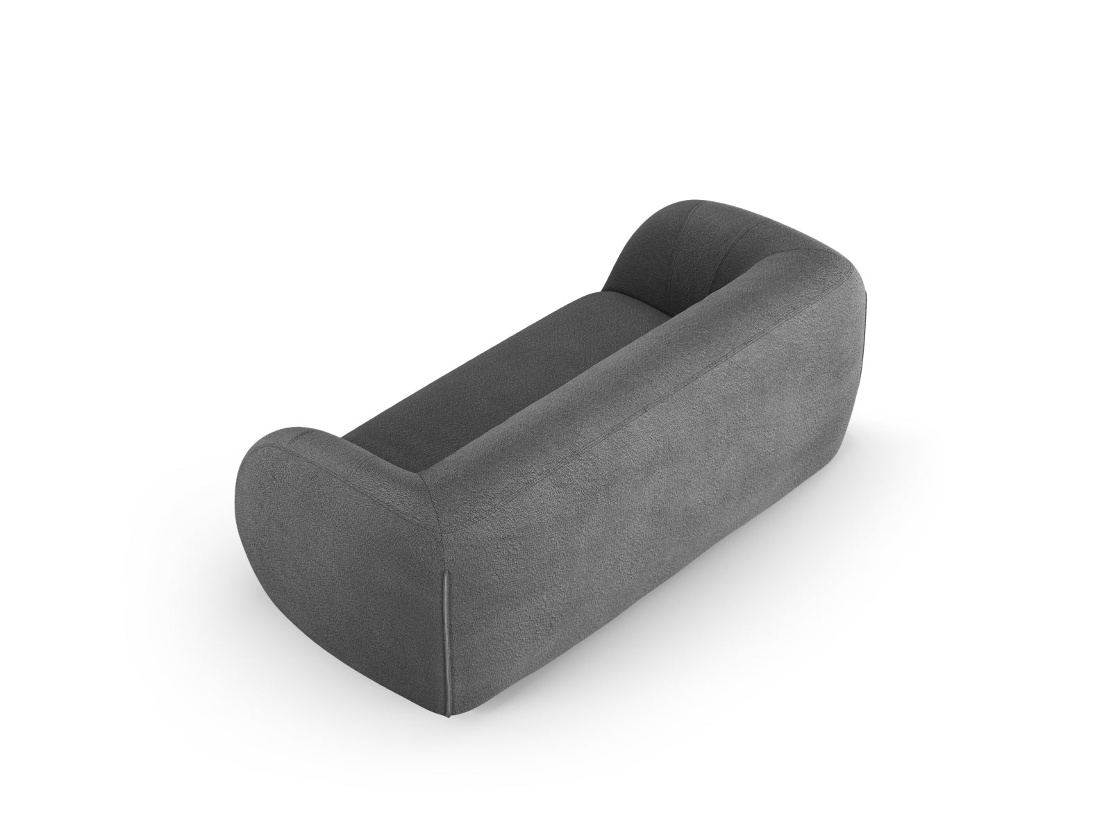 Erleben Sie das stilvolle Essen Boucle Sofa 2 Sitzer von Cosmopolitan Design. Ideal für Ihr modernes Wohnzimmer, vereint es Komfort und Eleganz.