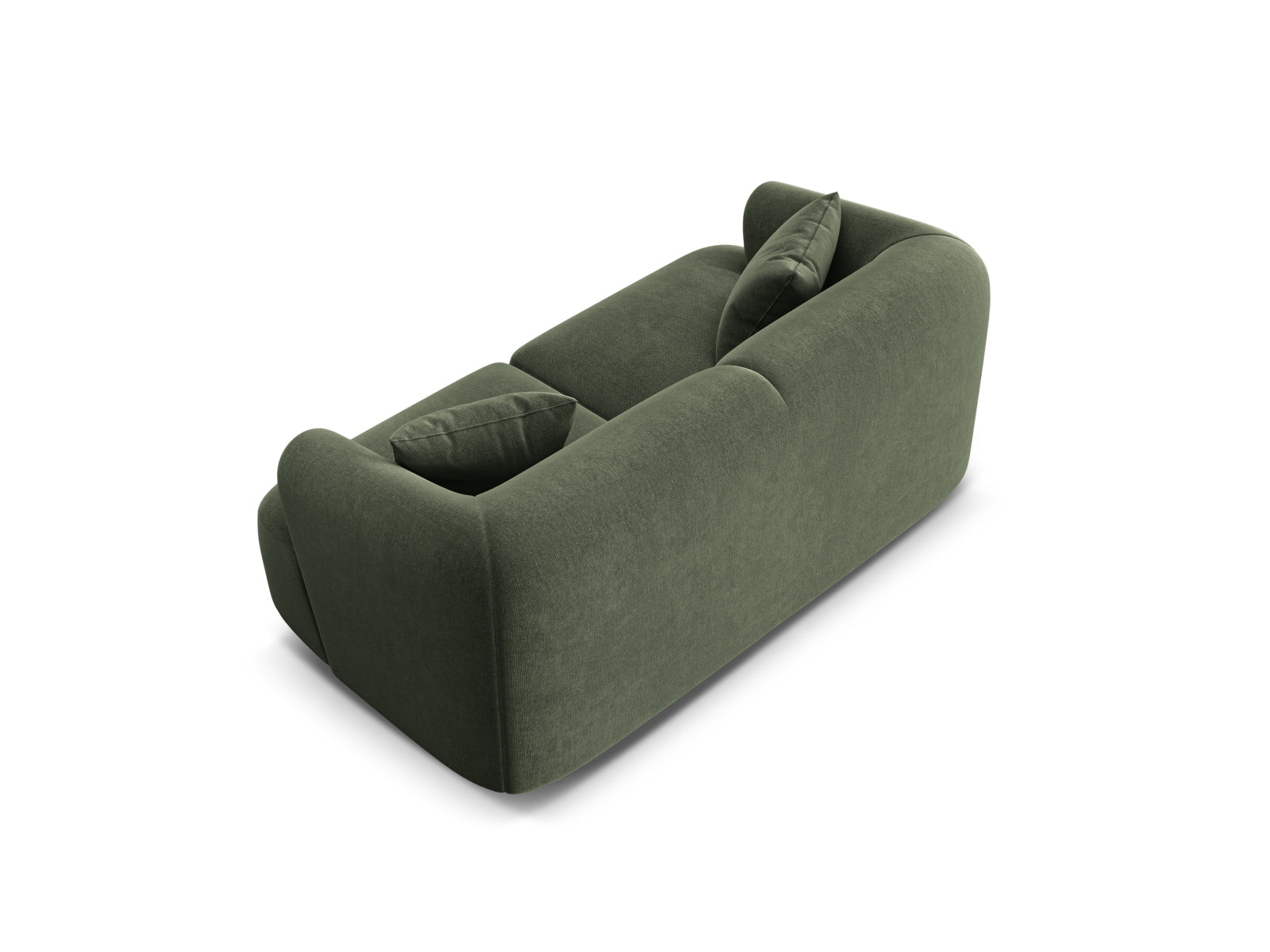 Modulares 2-Sitzer Sofa Campi in frischem Grün, perfekt für stilvolle Wohnräume und entspannte Momente. Vielseitig und modern.