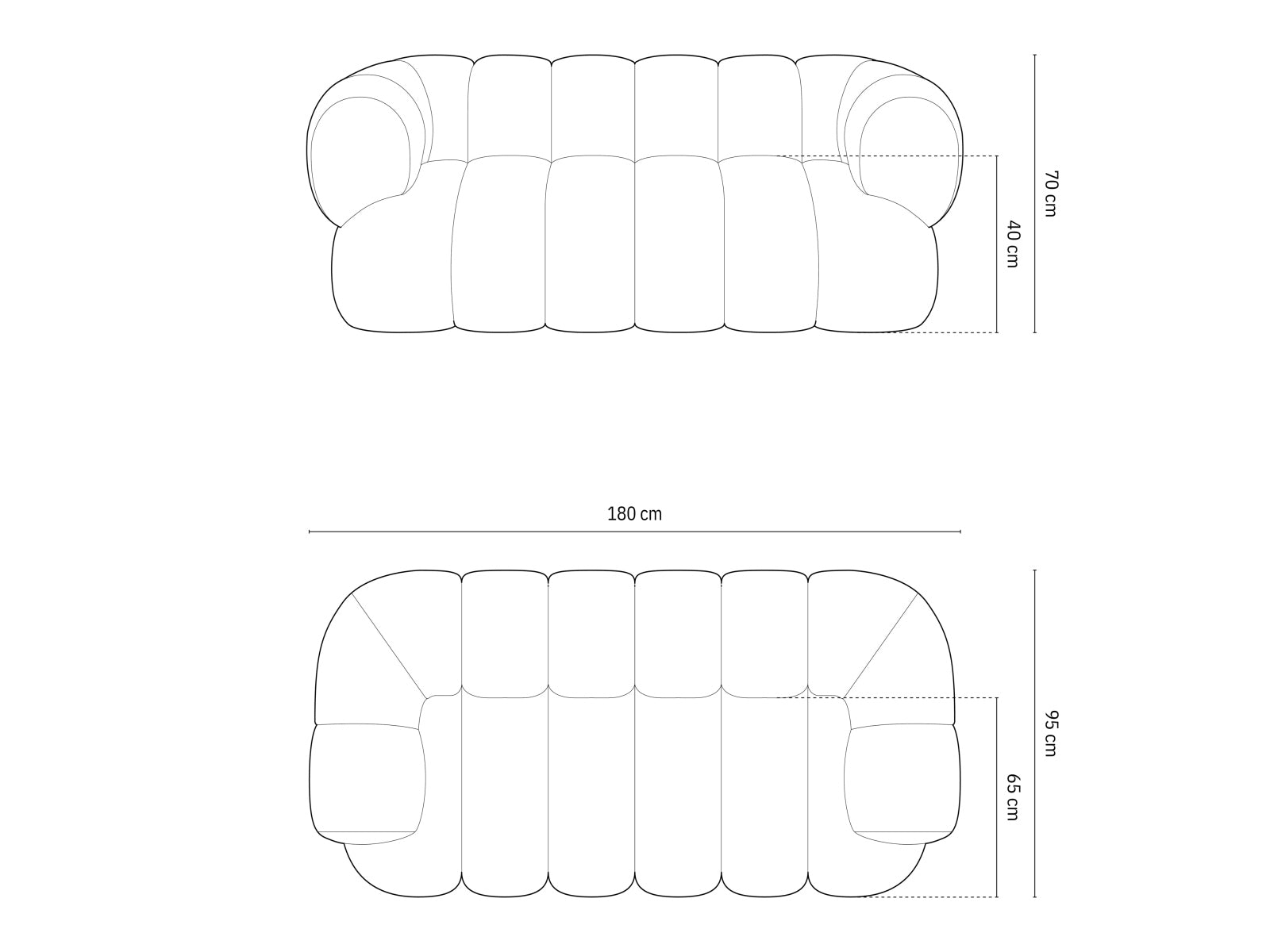 Entdecken Sie das Koge Velour Sofa 2 Sitzer (95 cm) von Cosmopolitan Design – stilvoll, komfortabel und perfekt für jedes moderne Zuhause.