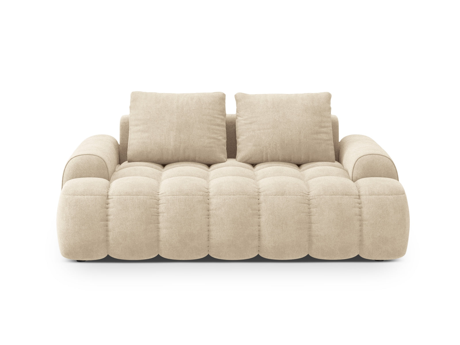 Linz Velour Sofa 2 Sitzer 100cm in Light Beige präsentiert im Onlineshop von KAQTU Design AG. 2er Sofa ist von Cosmopolitan Design