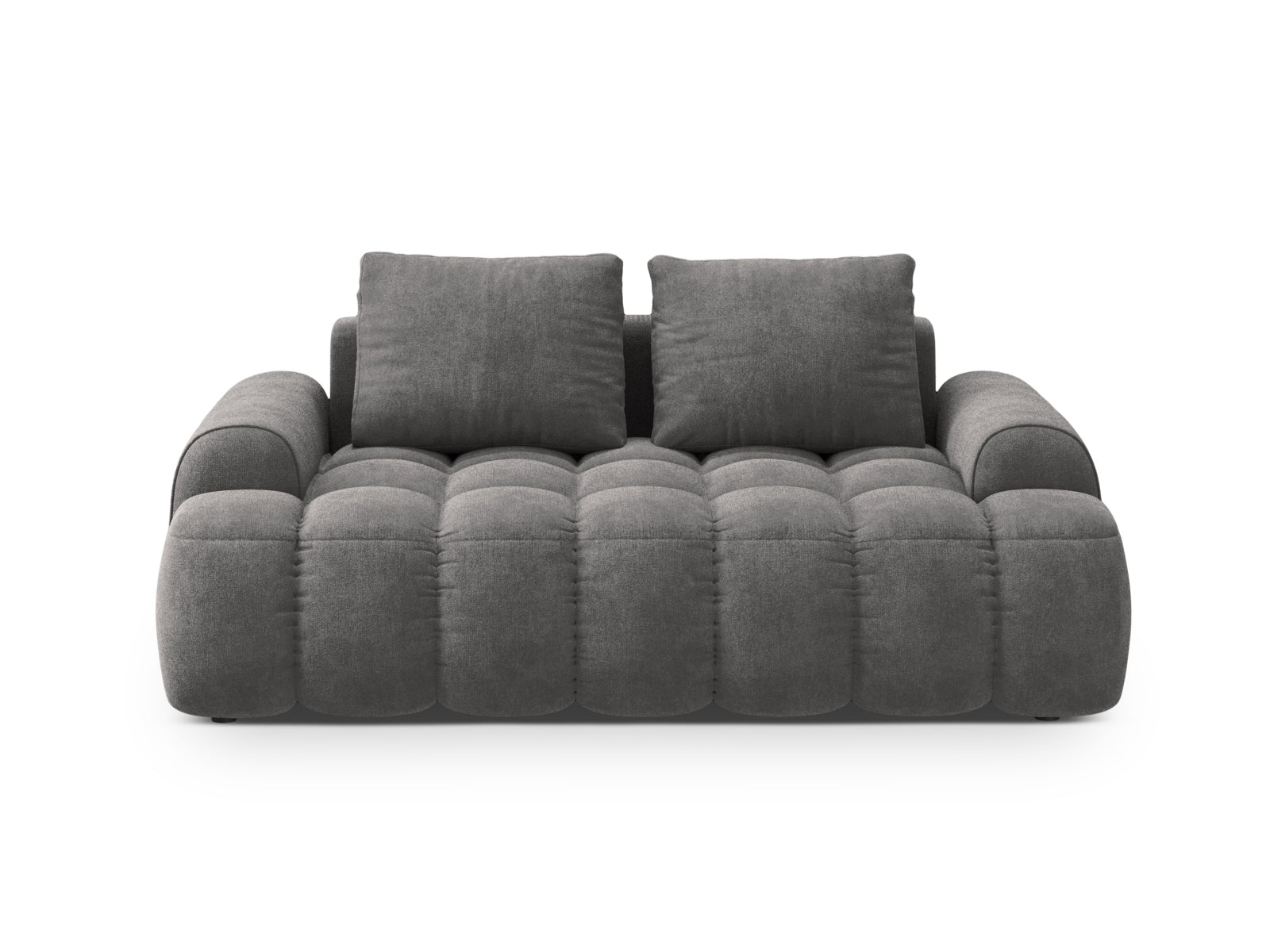 Linz Velour Sofa 2 Sitzer 100cm in Grey präsentiert im Onlineshop von KAQTU Design AG. 2er Sofa ist von Cosmopolitan Design
