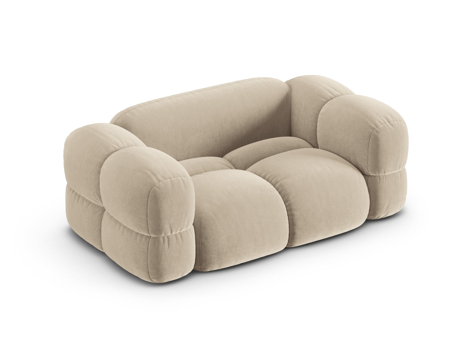 Elegantes Loretto Velour Sofa für 2 Personen (100 cm) von Cosmopolitan Design. Hochwertiger Veloursbezug, vielseitig einsetzbar und pflegeleicht.