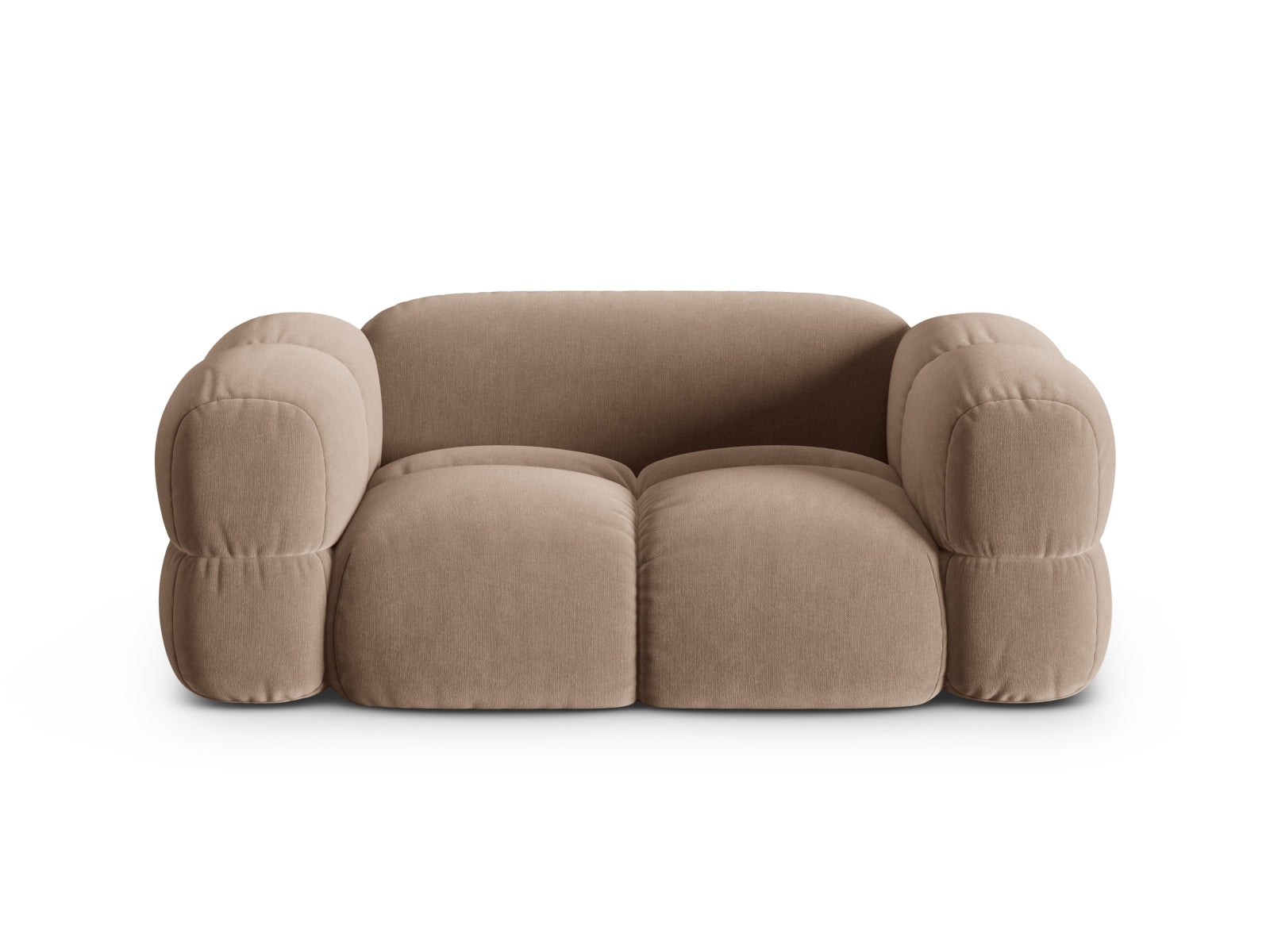 Loretto Velour Sofa 2 Sitzer 100cm in Dark Beige präsentiert im Onlineshop von KAQTU Design AG. 2er Sofa ist von Cosmopolitan Design
