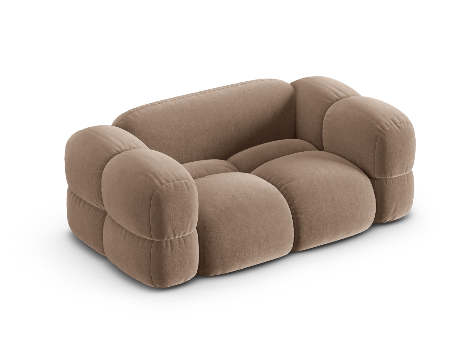 Elegantes Loretto Velour Sofa 2 Sitzer (100 cm) von Cosmopolitan Design – ideal für jedes Wohnzimmer, pflegeleicht und komfortabel.