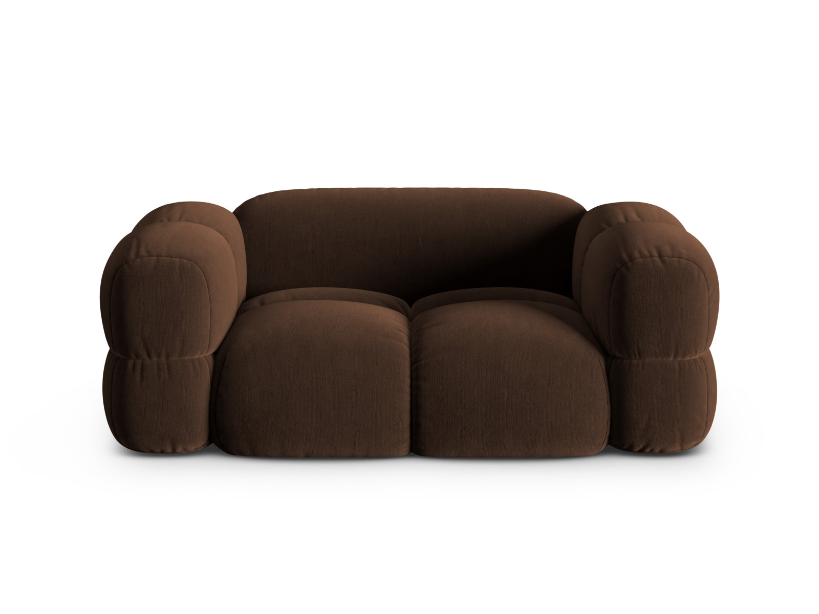 Loretto Velour Sofa 2 Sitzer 100cm in Chocolate präsentiert im Onlineshop von KAQTU Design AG. 2er Sofa ist von Cosmopolitan Design