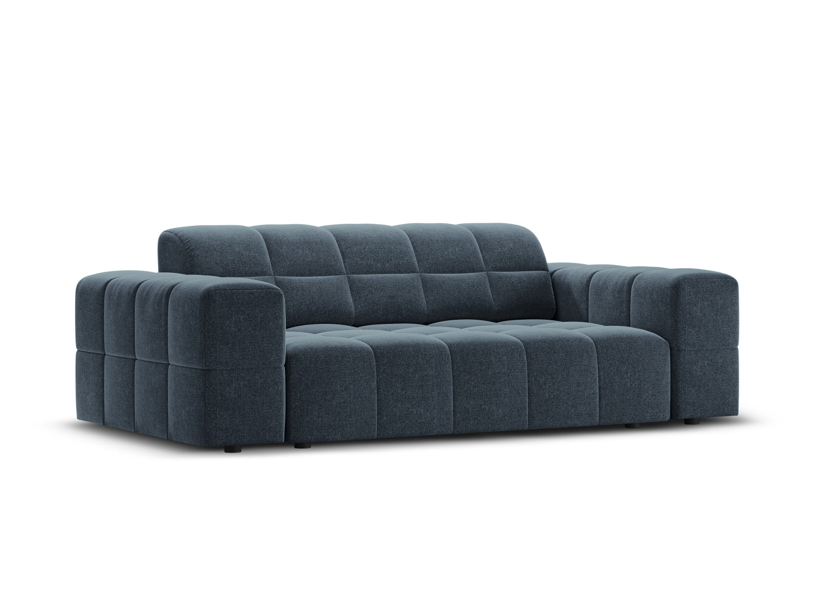 Modernes 2-Sitzer Sofa Chicago in Royal Blue-Haga, perfekt für gemütliche und stilvolle Wohnambiente von Cosmopolitan Design.