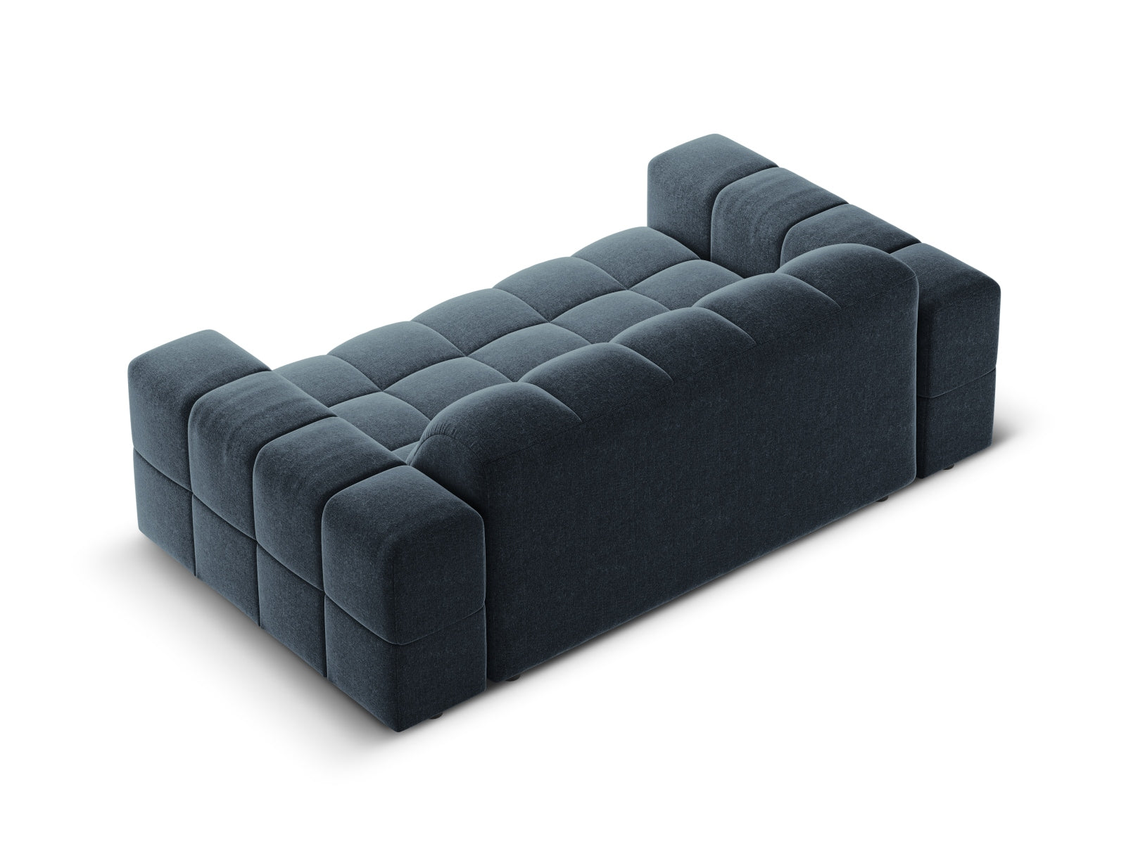 Elegantes 2-Sitzer Sofa Chicago in Royal Blue-Haga, ideal für stilvolle Wohnräume und entspannte Stunden von Cosmopolitan Design.