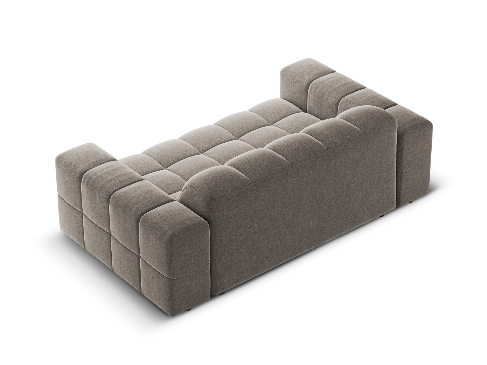 Elegantes 2-Sitzer Sofa Chicago in modernem Grau, ideal für stilvolle Wohnräume und gemütliche Atmosphäre von Cosmopolitan Design.