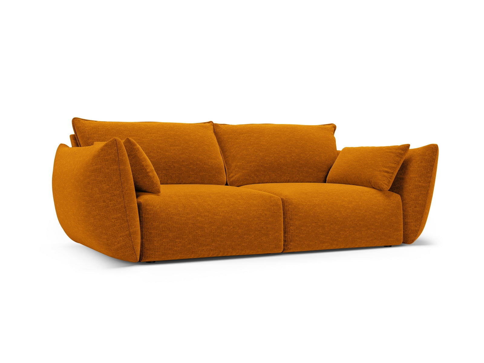 Elegantes 2-Sitzer Sofa Matera in strahlendem Gelb, ideal für moderne Wohnräume, präsentiert von Cosmopolitan Design.