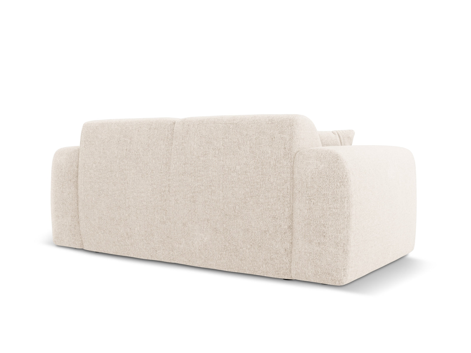 Elegantes Nolio 2-Sitzer Sofa in sanftem Beige, ideal für stilvolle Wohnräume. Hochwertige Materialien und modernes Design von Cosmopolitan Design.