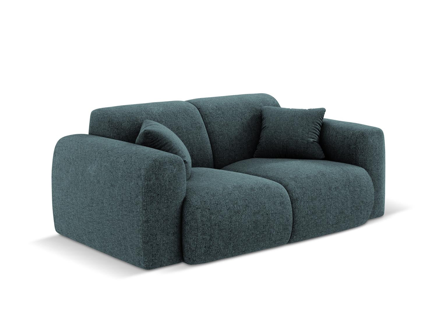 Stilvolles 2-Sitzer Sofa Nolio in Petrol-Haga, perfekt für moderne Wohnkonzepte. Hochwertige Verarbeitung von Cosmopolitan Design.
