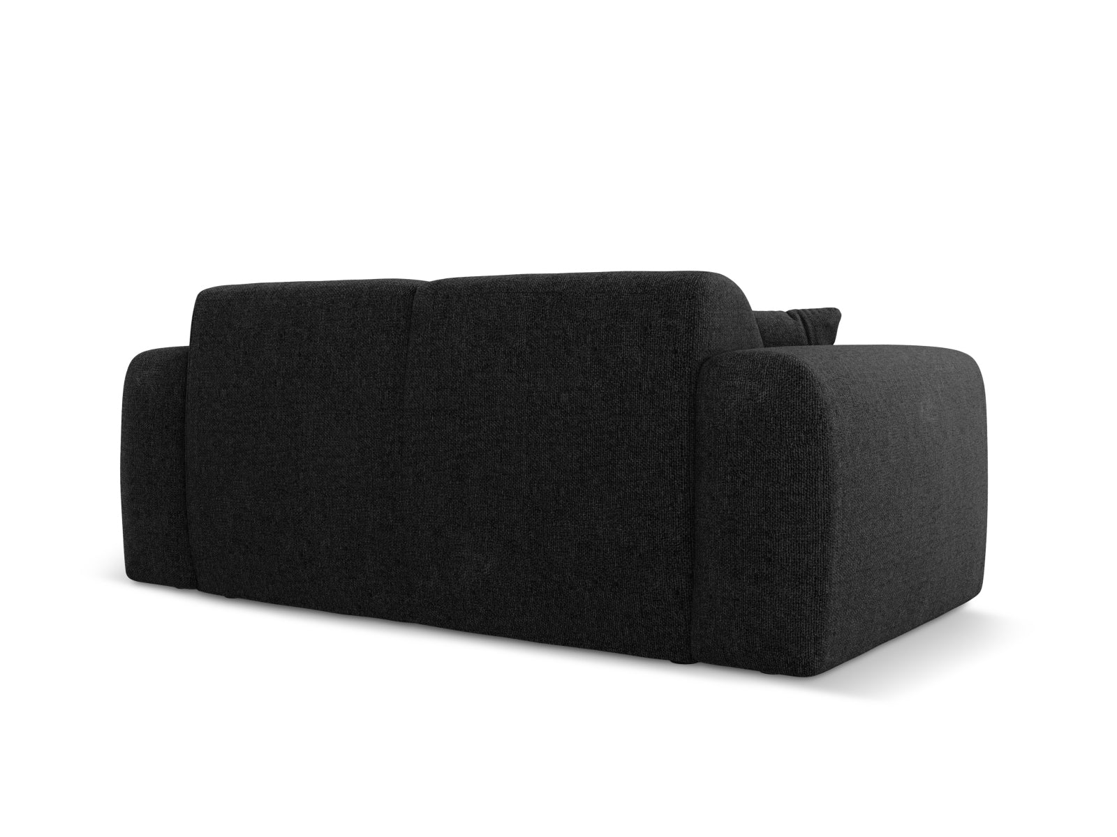 Elegantes Nolio 2-Sitzer Sofa in Schwarz, 95 cm, perfekt für moderne Wohnräume und entspannte Stunden mit Stil.