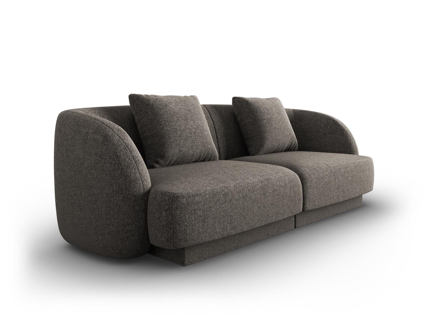 Elegantes Tulum 2-Sitzer Sofa in Grau, ideal für stilvolle Wohnräume, präsentiert von Cosmopolitan Design.