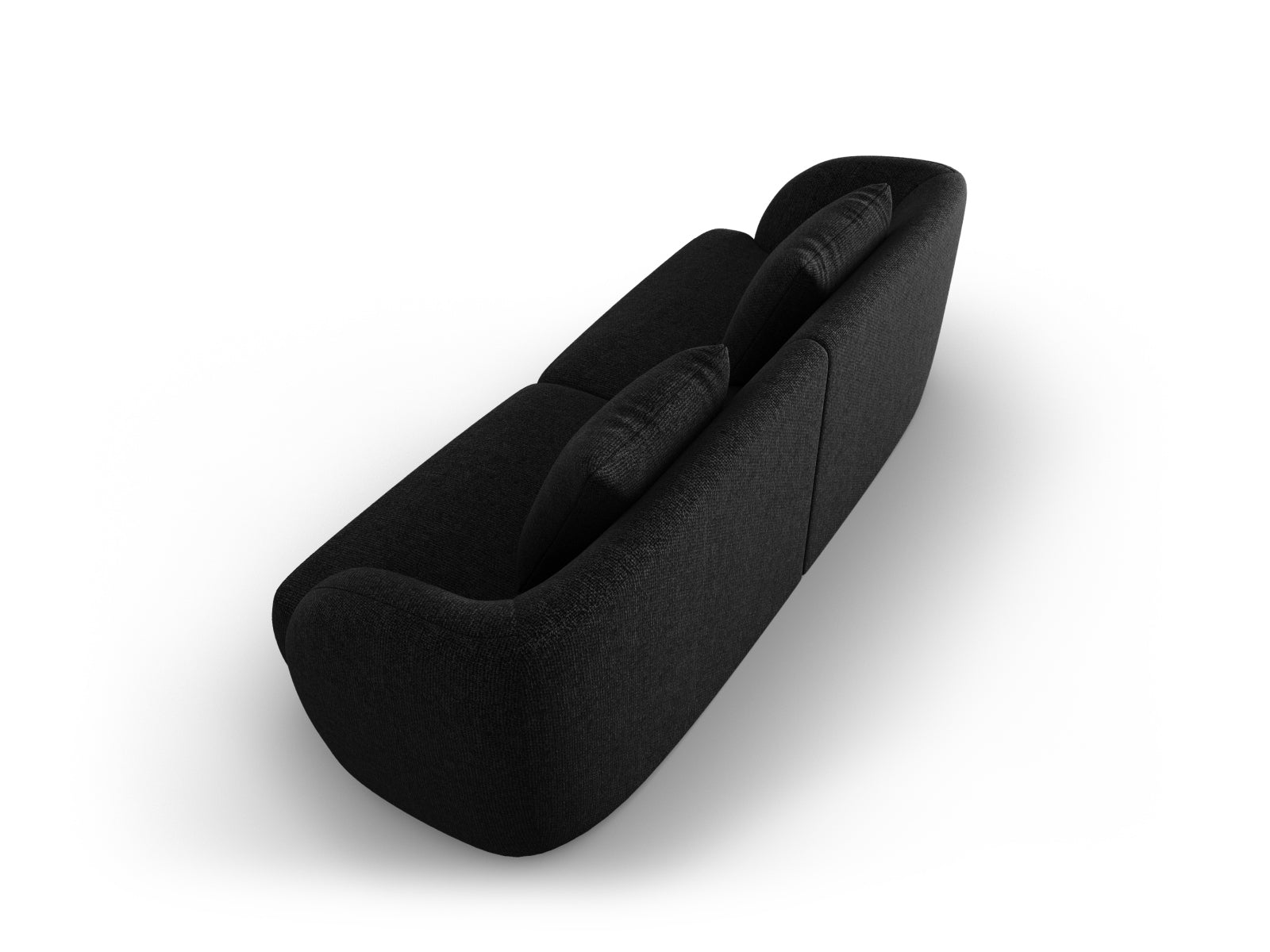 Modernes 2-Sitzer Sofa Tulum in Schwarz, 90 cm, von Cosmopolitan Design – perfektes Möbelstück für zeitgemäße Wohnkonzepte.