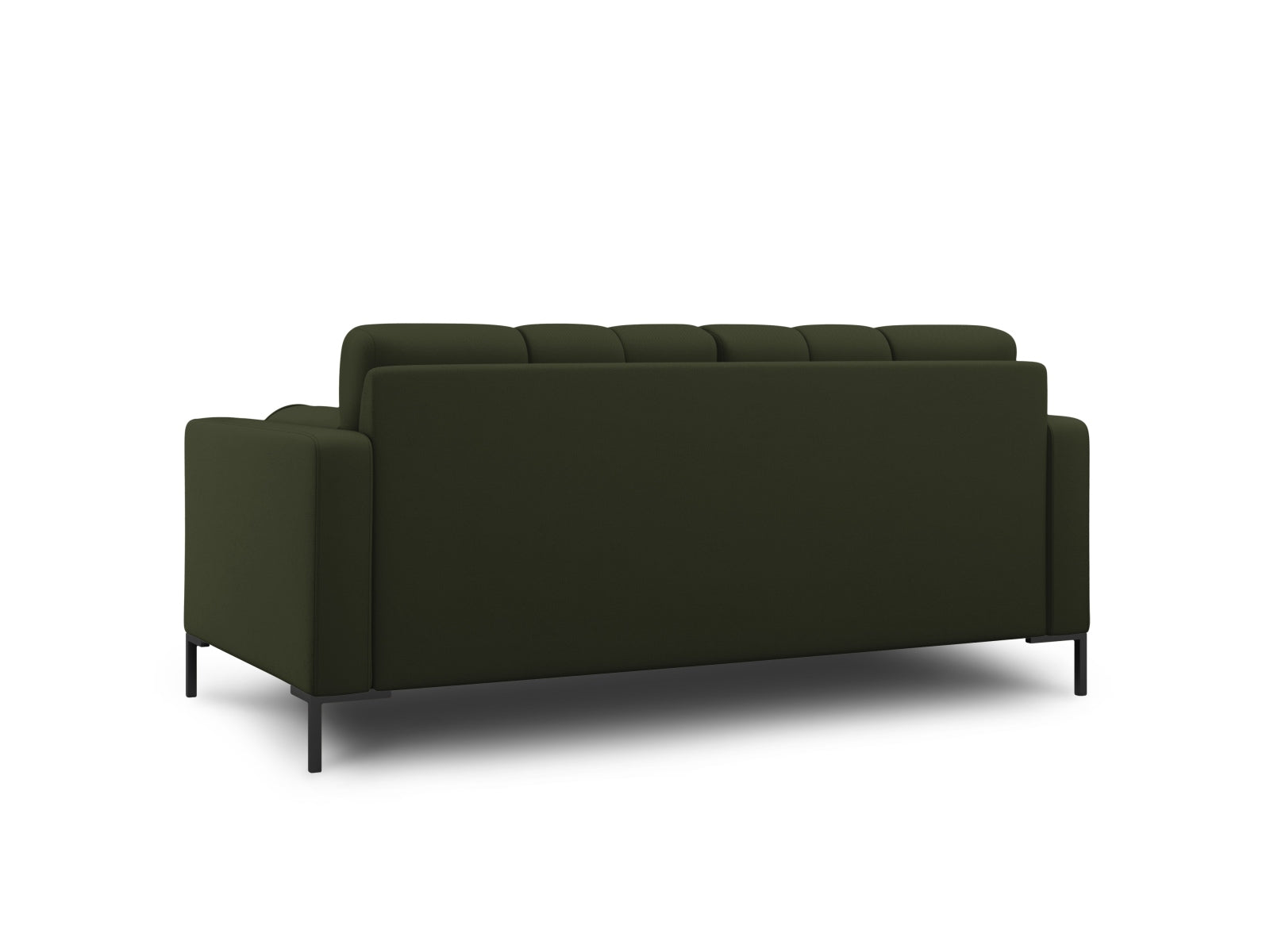 Elegantes 2-Sitzer Sofa Bali in trendigem Grünton, ideal für stilvolle Wohnräume und entspannte Stunden mit Freunden oder Familie.