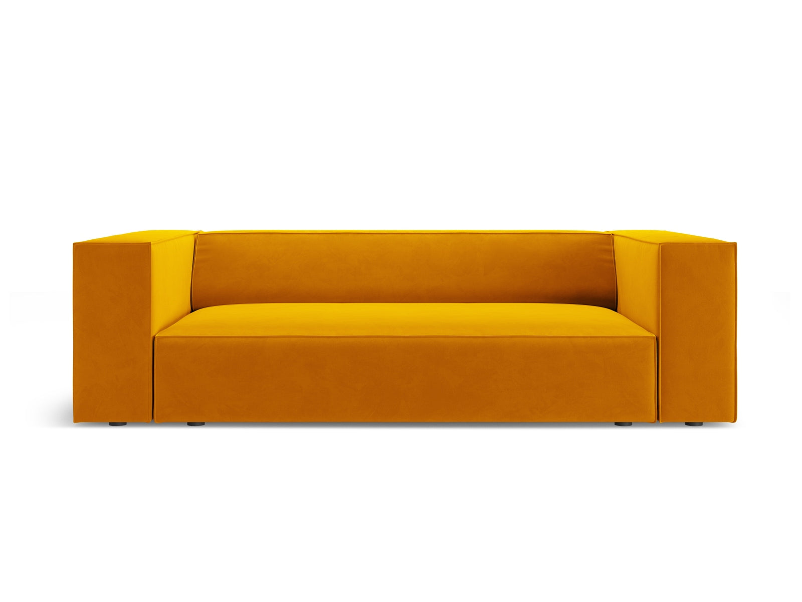 Arendal Velour Sofa 2 Sitzer in Yellow präsentiert im Onlineshop von KAQTU Design AG. 2er Sofa ist von Cosmopolitan Design